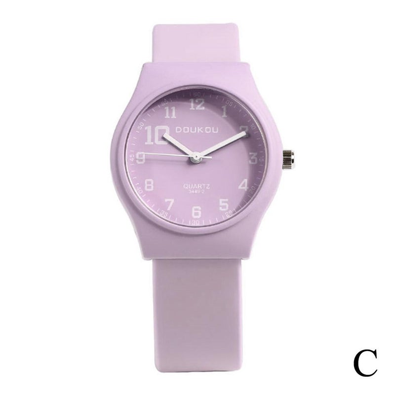 Fructose-colored soft girl student watch, high-value, girly, best friend style, Korean style, simple, niche, forest style, versatile.